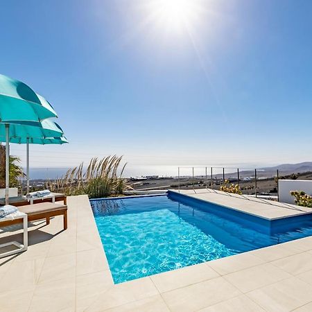 "New" Deluxe Designer Villa Infinity, With Panoramic Sea Views,Own Exclusive Heated Private Pool, Subtropical Gardens Tías Exteriör bild