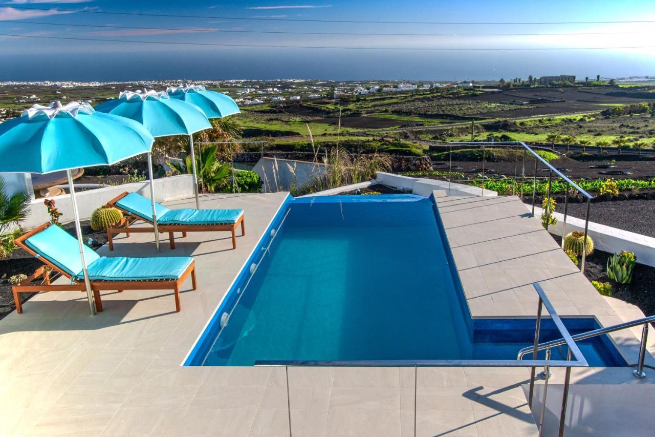 "New" Deluxe Designer Villa Infinity, With Panoramic Sea Views,Own Exclusive Heated Private Pool, Subtropical Gardens Tías Exteriör bild